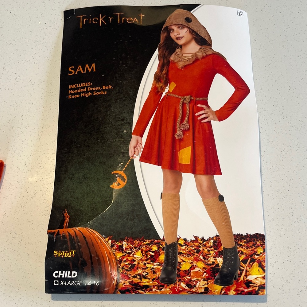 Kids Trick or Treat, Sam Scarecrow Costume Size XL